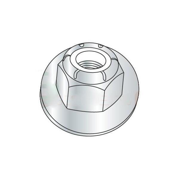 Newport Fasteners Nylon Insert Lock Nut, 5/16"-18, Steel, Zinc Plated, 1000 PK 892051 - main